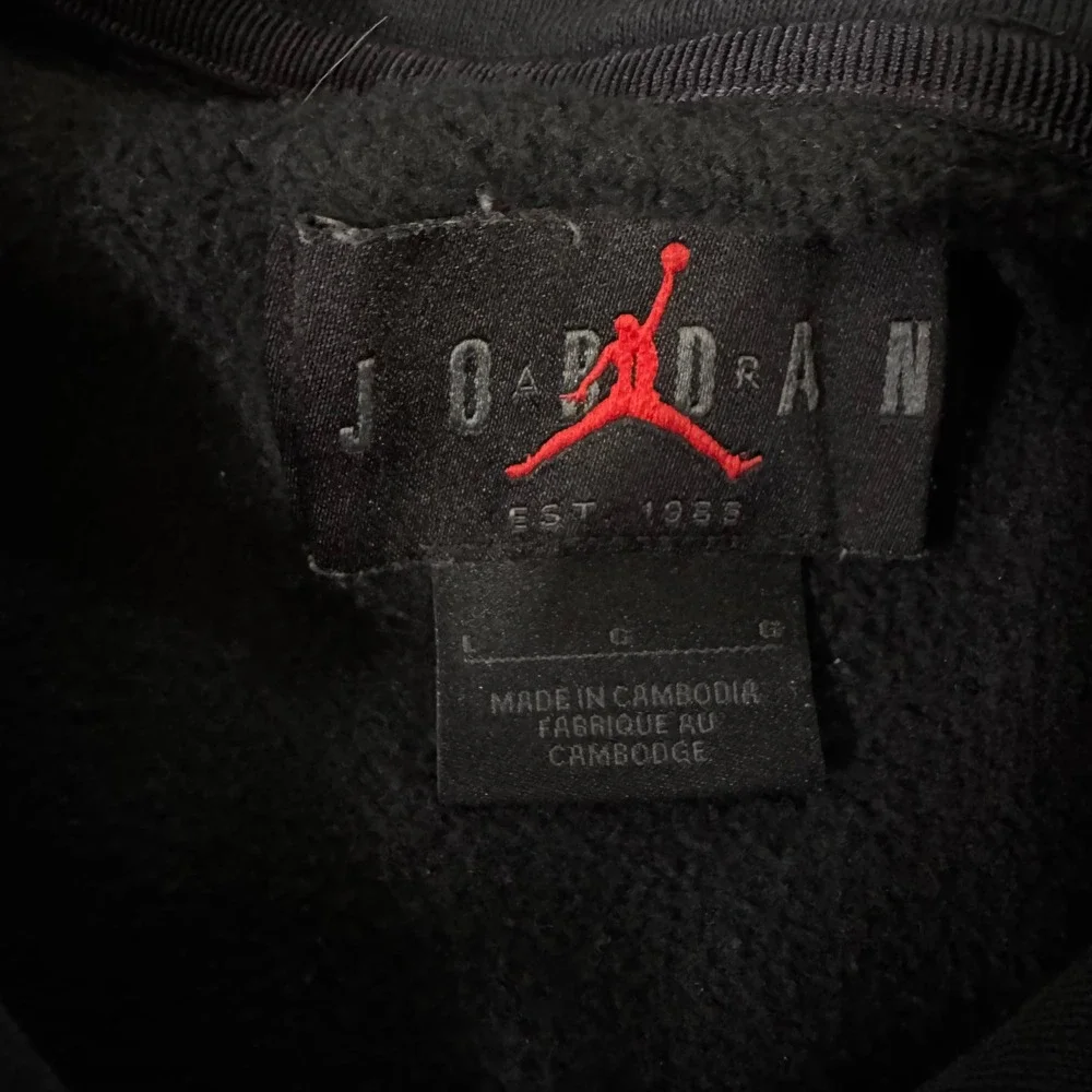 Jordan PSG Hoodie Mens Large Black Paris Saint-Germain Pullover DJ3928-010